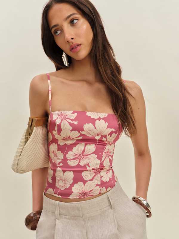 Overland Silk Top - Lychee