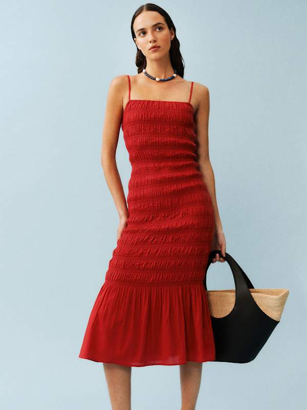 Seren Dress - Lipstick