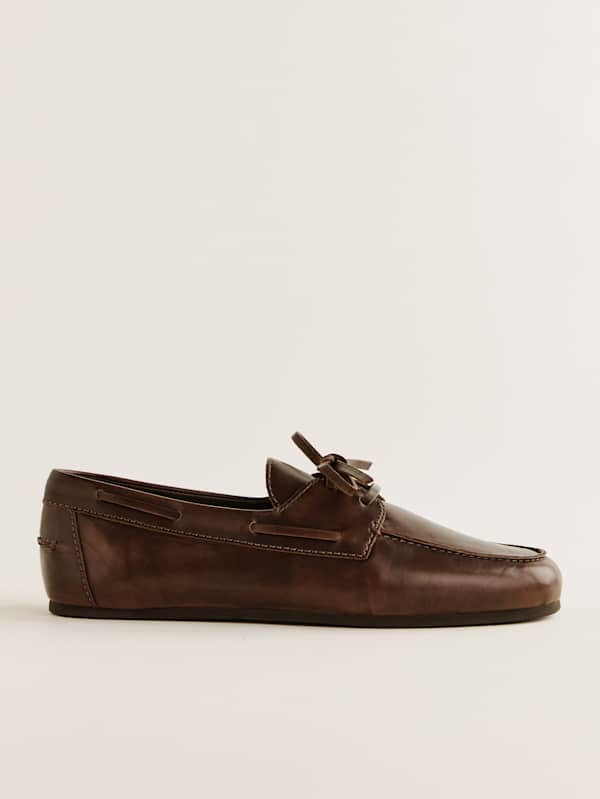 Fia Boat Loafer - Distressed Brown